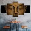 Buddha Meditation State 5 Piece Five Panel Wall Canvas Print Modern Art Poster Picture Home Decor Gift For Him For Her