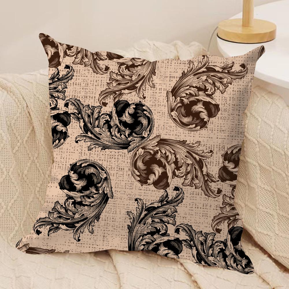 Barroco Pattern Cushion Cover Soft Plush DoubleSided Printed Sofa Pillow Cushion Cover  Cozy AllSeason Durable Decor Gift 30x30cm