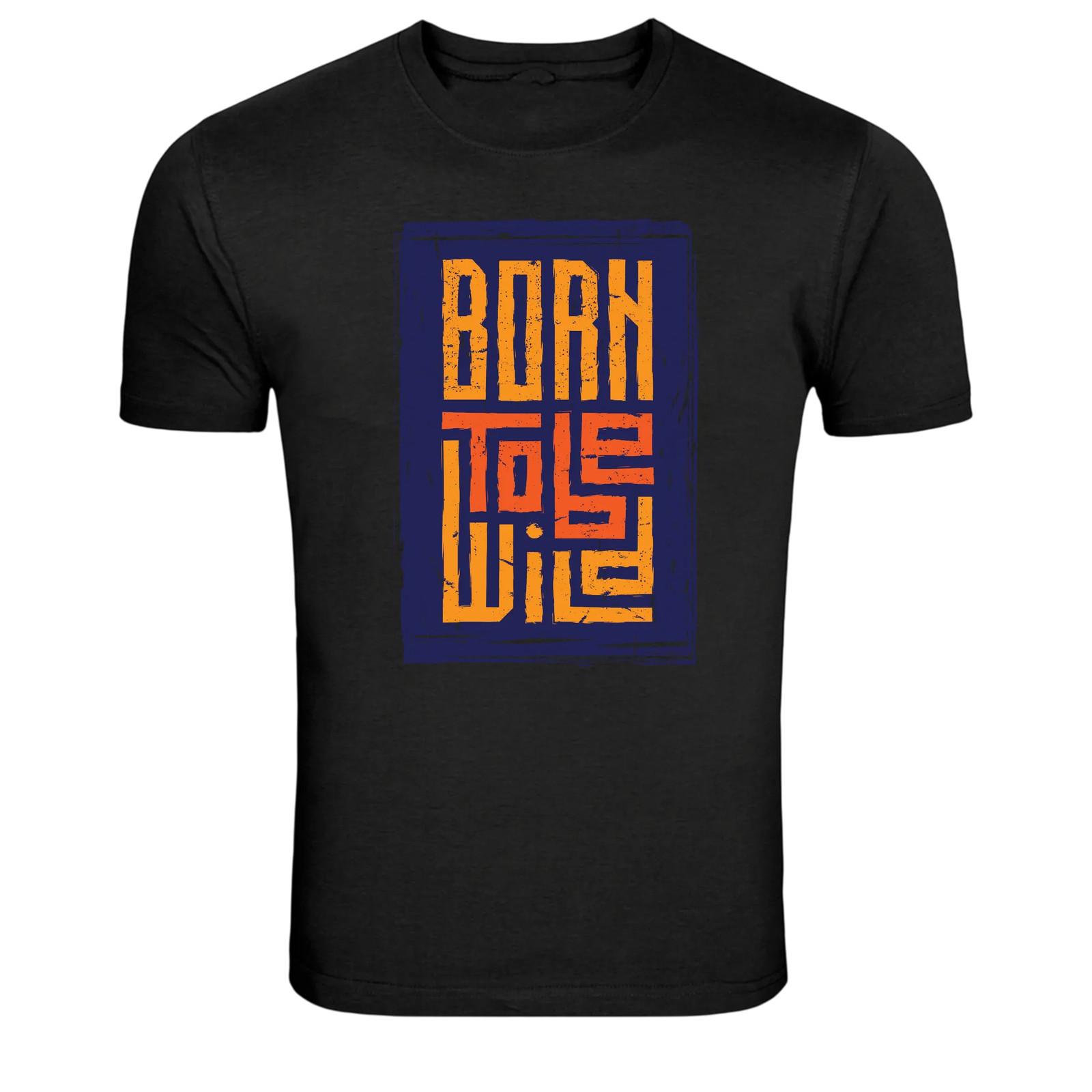 Born To Live Motivational Typography Graphic T-Shirt XXL