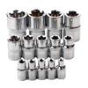 Set of 14 star-shaped Torx sockets type E I Ratchet box I Socket set Profile E (external Torx) E4 - E24