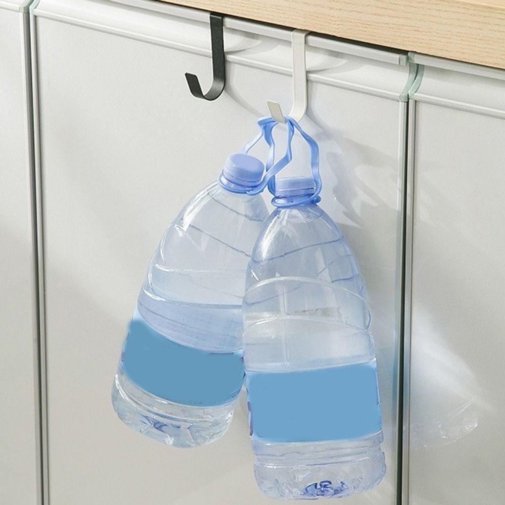 4Pcs Simple Door Back Hook Multi-functional Cabinet Door Hanging Rack Bathroom