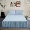 40cm Large Skirt Bed Skirt Single Double Machine Washable Single Piece Fitted Sheet Korean Style Bed Sheets Non Slip Bed Covers