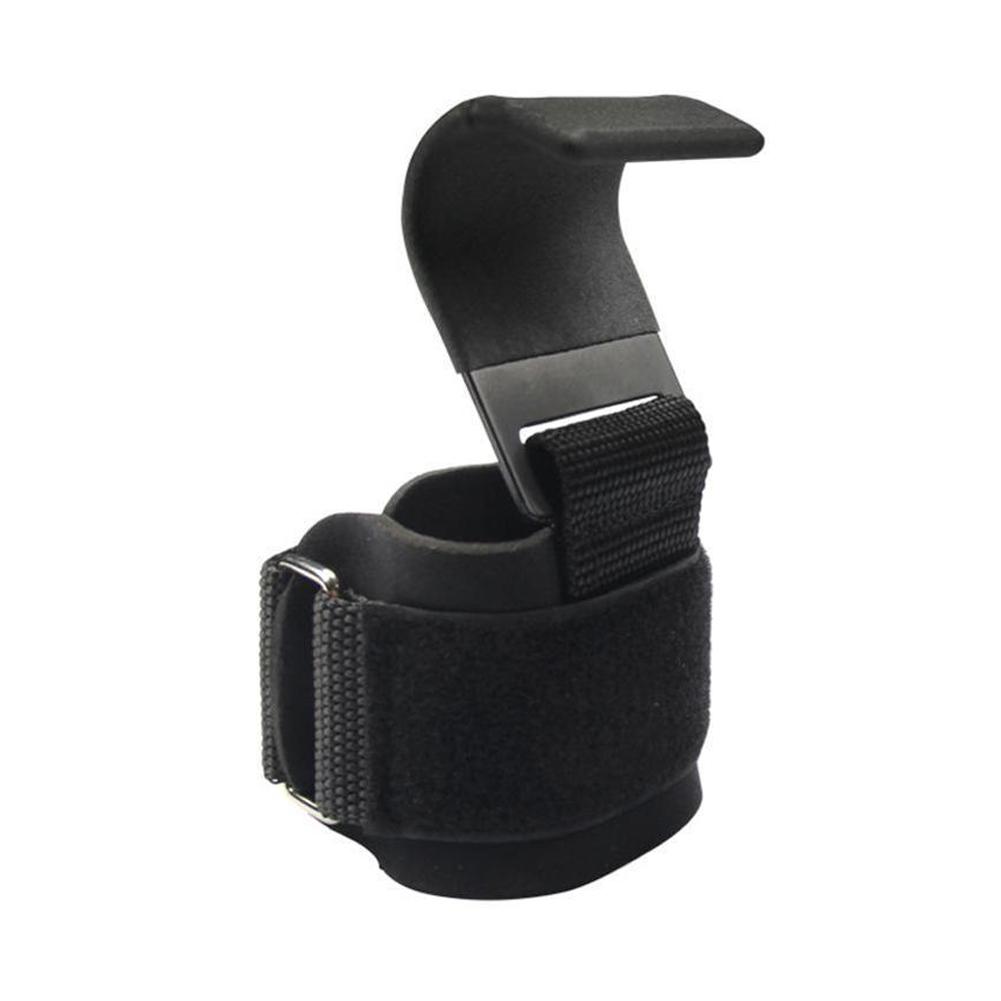 2x Weight Lifting Hooks Wrist Grip Straps Fitness Weight Training