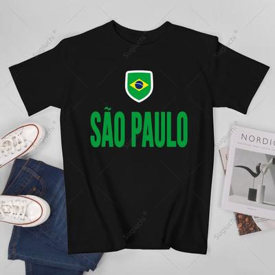 Unisex Unisex Sao Paulo Brazil Brazilian Souvenir Tshirt Tees T Shirts WoUnisex Boys 100 Cotton TShirt