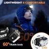 Rechageable Motion Sensor Headlight 9 Led Strong Light Headlamp Portable Fishing Camping Outdoor Head Lamp Work Flashlight