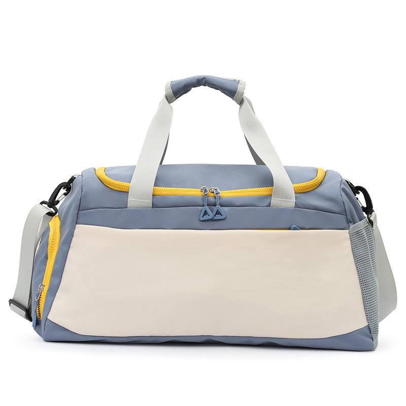 Women's Large Capacity Gym Bag with Wet/Dry Separation - Print Logo, Sports, Hand Luggage, Short Trips, Swimming Bag