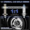 2 Pcs H1 LED Headlight 500000LM 6000K 500W 7585 CSP High Low Beam Turbo Auto Light Mini Size Wireless Diodes PTF Car Lamp Bulb