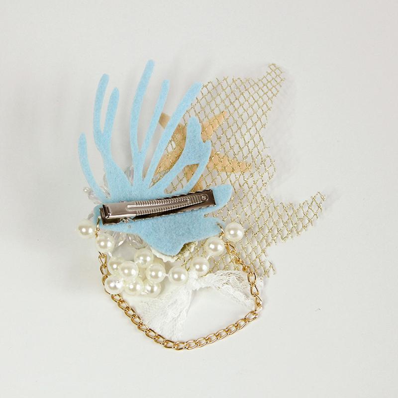 

Mermaid Series Hair Accessories, Starfish Artificial Shell Coral Elements Party Beachside Decorations