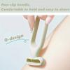 Rasoir Épilation Indolore Rasoir Manuel en Acier Inoxydable pour Femmes et Hommes Outil de Toilettage Portable pour Aisselles Jambes Peau