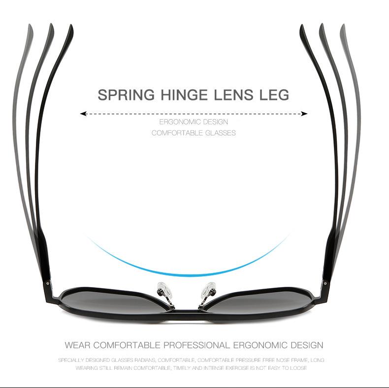 Aluminum-Magnesium Polarized Photochromic Fashion Sunglasses for Men & Women - UV Protection for Driving & Outdoor Activities