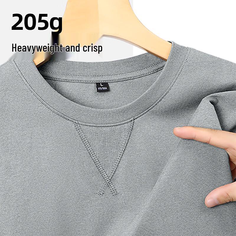 Hodo Men's Heavyweight Cotton Long-Sleeve T-Shirt