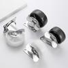 1/2/4Pcs White Nylon Rubber Furniture Roller Heavy Duty Swivel Casters New Caster Wheel