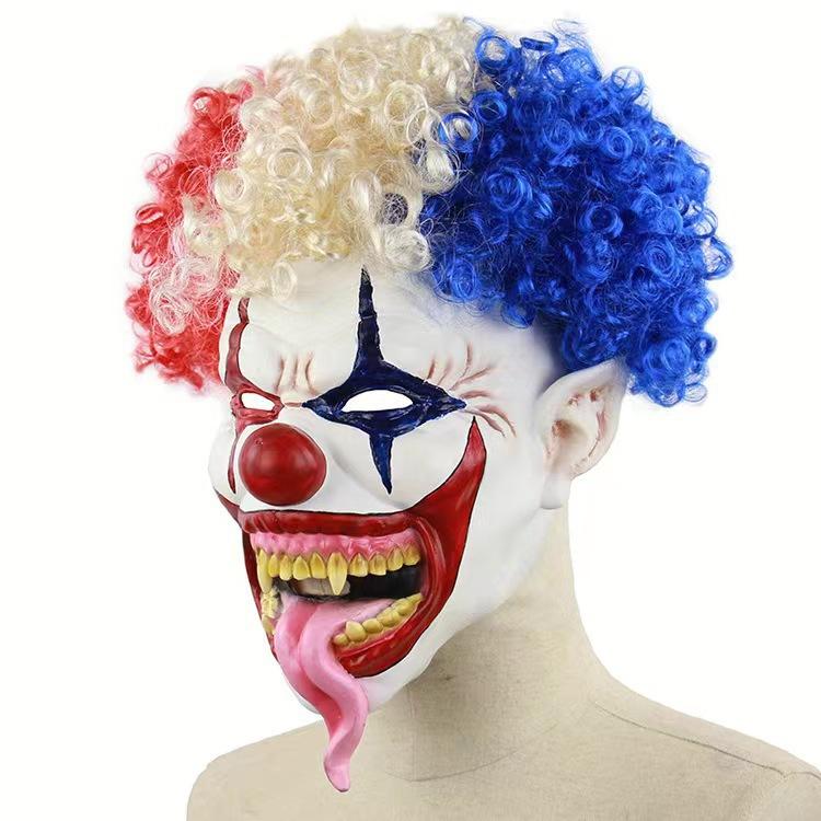 Various Clown Mask Halloween Scary Evil Clown Head Cover Costume Party Movie Cosplay Joker Mask Creepy Devil Smiling Clown Masks