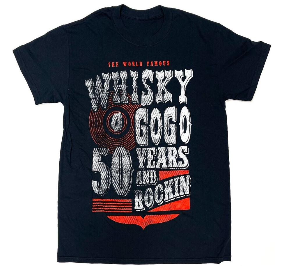 Whisky A Go Go Black 50 Years and Rocking T Shirt S-4XL DO325 Unisex T-Shirt XXXXL