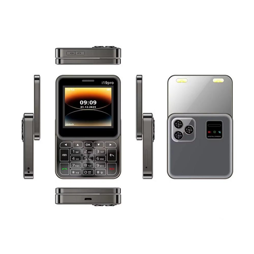 I19 Pro Slider Phone 2.4inches Dual SIM Classic 2G Mini Phone Multiple Colors Optional Portable Super Small Feature CellPhone