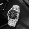 Casio STANDARD Series Waterproof 30 M Quartz Movement Stainless Steel Strap Japanese and Korean Watch Men's Watch Black Dial MTP-V300D-1A