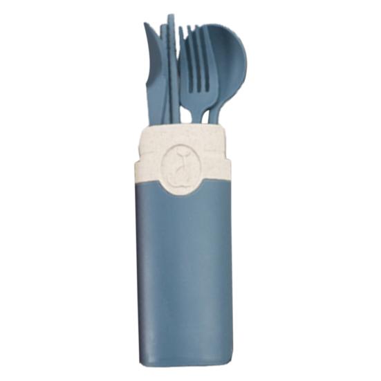 1 sada Příborové hůlky Potravinářské prachotěsná pšeničná sláma Venkovní sada nádobí pro studenty