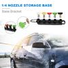 Sprühdüsen-Set Halter Hochdruckreiniger Düsenhalter 5/7 Löcher Waschverlängerung 1/4 Zoll Schnellkupplung Hält 5/7 Düsenspitzen