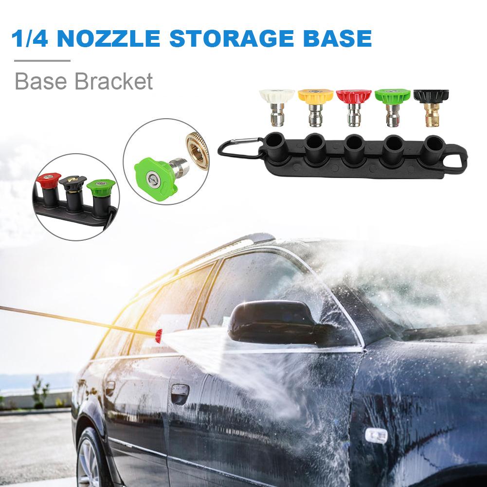 Sprühdüsen-Set Halter Hochdruckreiniger Düsenhalter 5/7 Löcher Waschverlängerung 1/4 Zoll Schnellkupplung Hält 5/7 Düsenspitzen