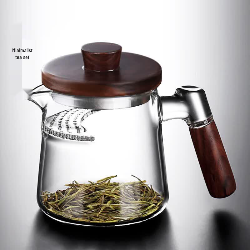Premium Thickened Glass Teapot with Integrated Crescent Infuser