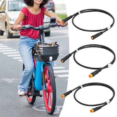 Ebike 3pinový prodlužovací kabel Vodotěsný Motor pro elektrokolo Převod palcové páčky Konektor samice samec Prodlužovací kabel
