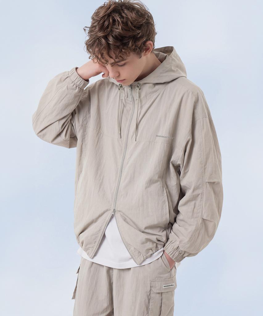 Masmarulez Apparel Essential Two Way Light Windbreaker_Light Gray