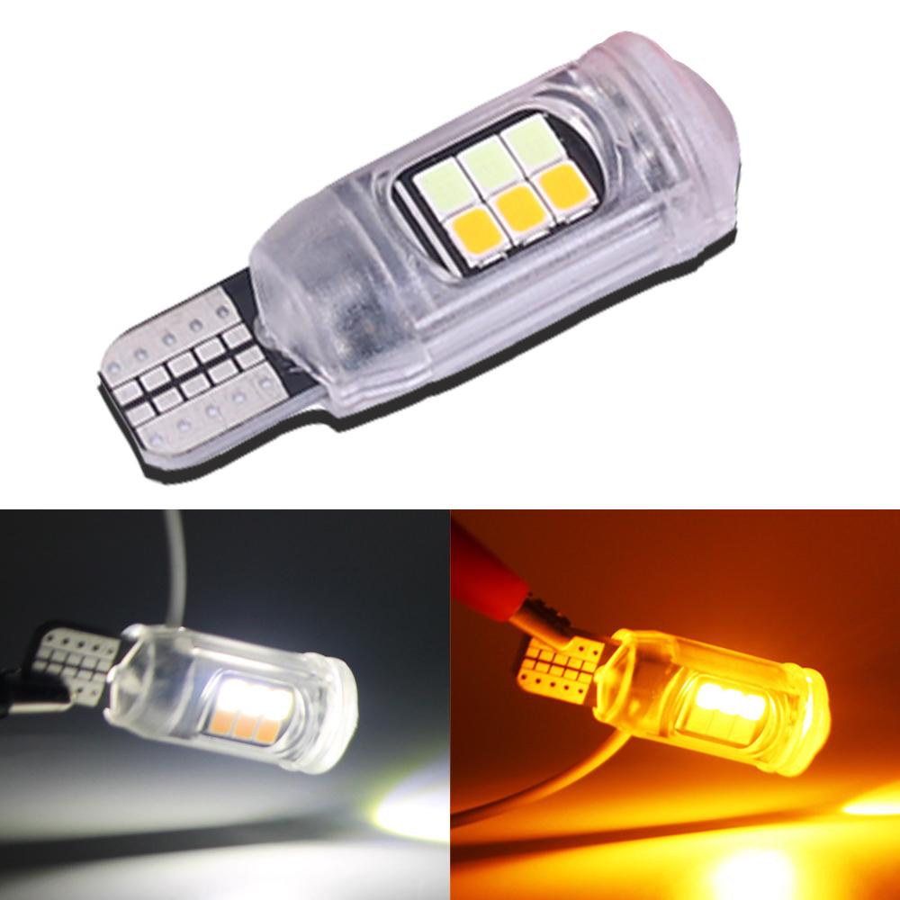 

T10/T15 Мотоциклетный указатель поворота Двухцветный мотоциклетный габаритный фонарь высокой яркости Светодиодная лампа тормоза мотоцикла Задние фонари