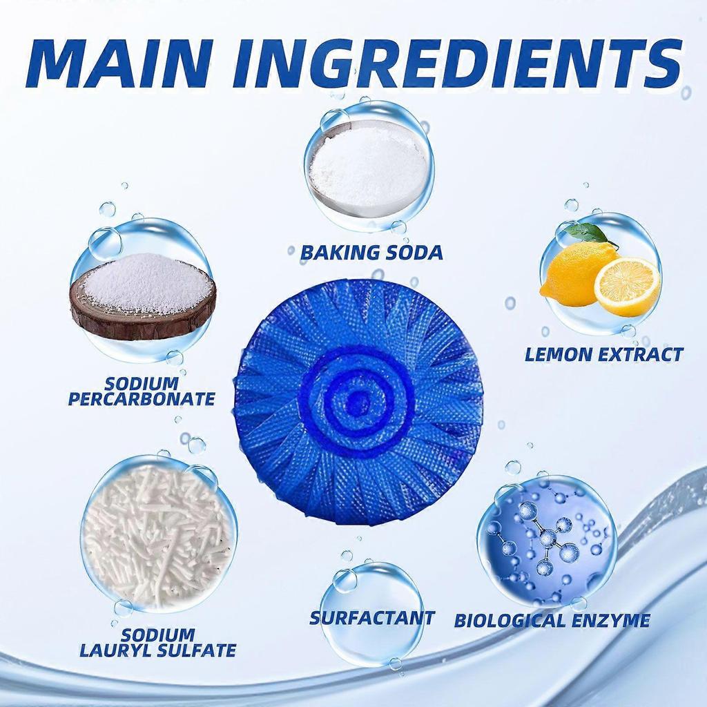Automatic Toilet Bowl Cleaner, Household Descaling Deodorizing Deodorizing Odors Fresh Toilet Cleaning Block