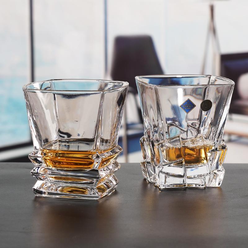 310ml/265ml/330ml/320ml Whiskey Glass Luxury Wine Glasses Transparent Cocktail Glass Juice Beverage Cups Elegant Cold Drink Cup