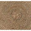 Dww-Tapis Tapis De Sol Rond En Osier De Jute Diamtre 40cm