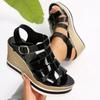 Fashion Shoes for Women Fashion Wedges Rome Sandals Hollow Out Thick Bottom Summer Sandles Woman Plus Size Platform Gladiator Sandals