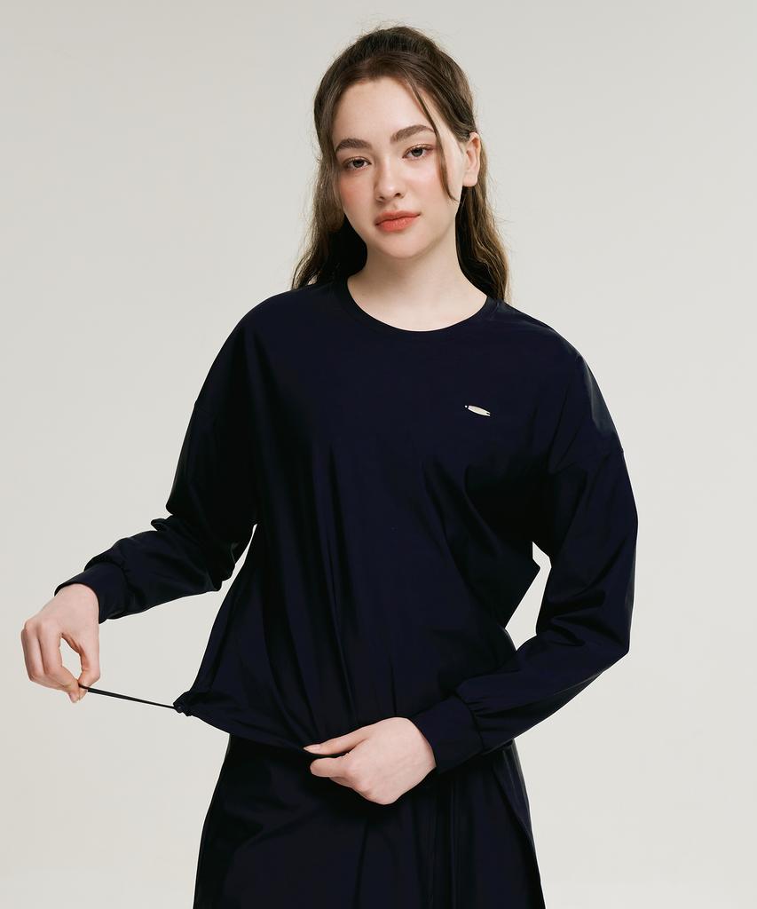 Leijibi Air Pastel String Loose Fit W Long Sleeve Rash Guard (4 Colors)