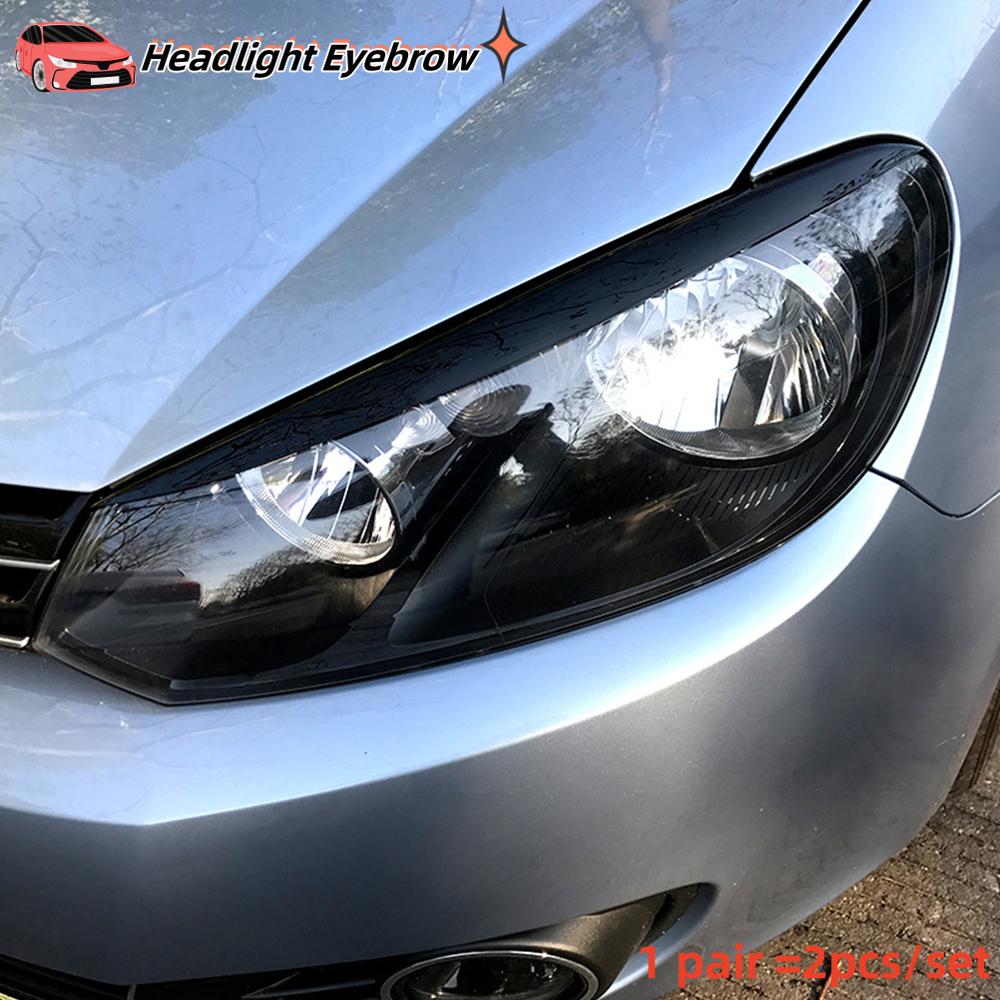 ABS Headlight Eyebrow for Volkswagen VW Golf 6 VI MK6 GTI GTR GTD 2008 - 2013 Car Head Light Eyelids Cover Trim Stickers