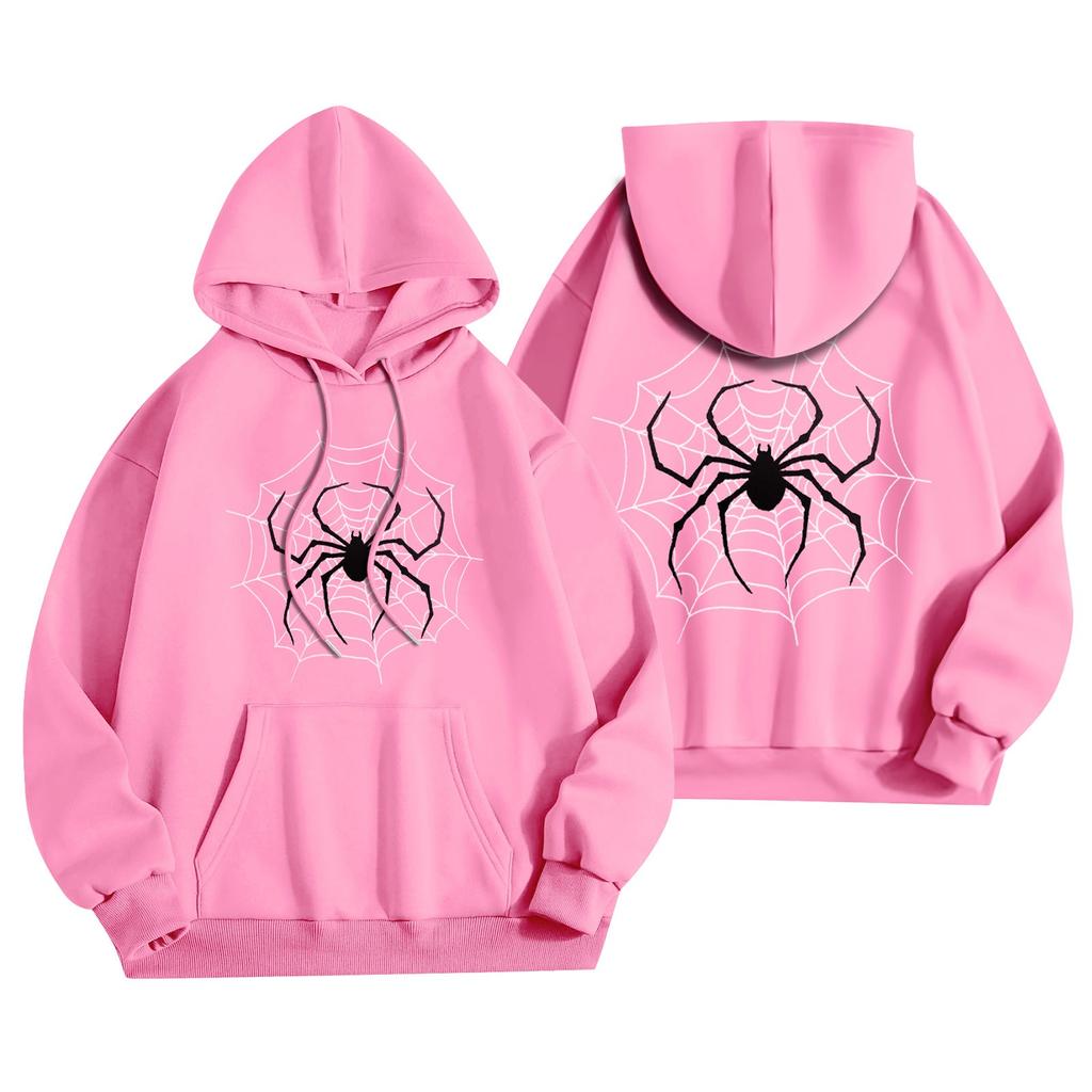 Women's Clothing Autumn Winter Halloween Round Neck Long Sleeve Large Loose Plush Thickened Sweater Top
