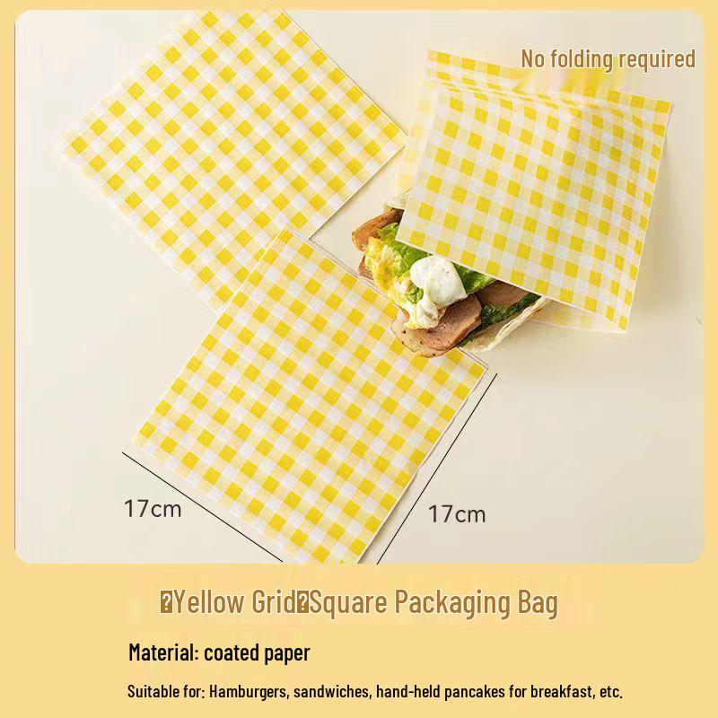 Disposable Oil-Proof Food-Grade Sandwich & Burger Wrapping Paper Liner