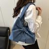 Lightweight Bow Denim Bag Casual Women's Tote Bag Trendy Bow Shoulder Bag  Girls