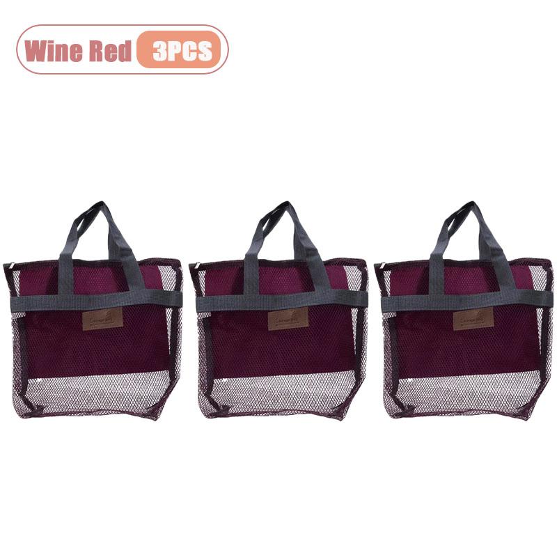 Travel Beach Bag Tote Bag with Mesh Pockets Outdoor Swimmer Toiletry Bag Organizer Packing Cube Carry on Bag for Vacation