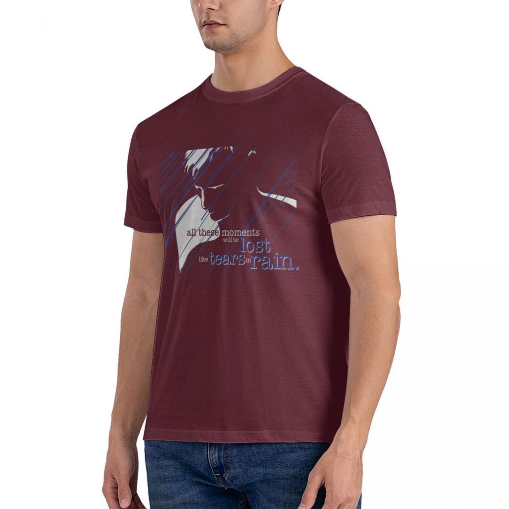 T-shirt Blades Runner 2049 Like Tears In Rain Print Men Tee Shirts Top Y2k Harajuku Tee Tops Street Fashion