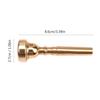 Trumpet Mouthpiece Musical Instrument Accessories Gold Plated 7C