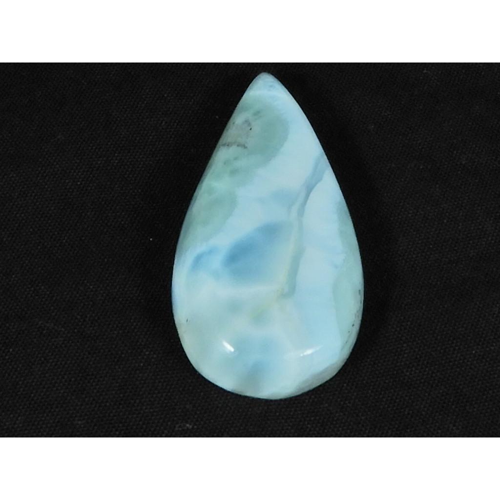 

17X35MM Natural Blue Larimar Shape Pear Cabochon Loose Gemstone 28Cts. LR-51