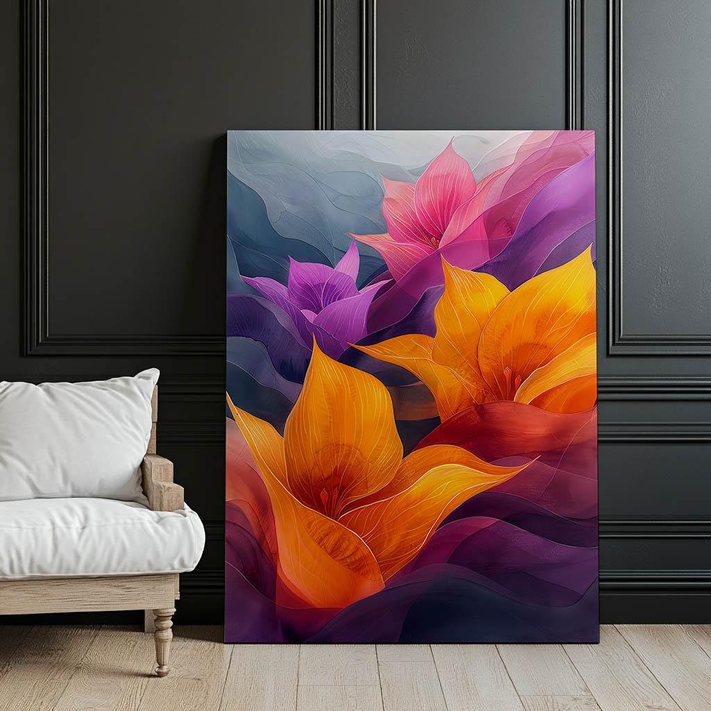 Lilie Z Krainy Marzeń Lilie Z Krainy Marzeń, 30X40 Cm, Bez Ramy, Płótno Premium Na Blejtramie