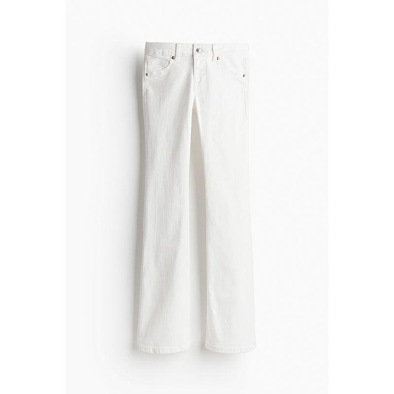 

HM Women s Jeans Autumn Fashion Casual Trend Retro Low Waist Flared Pants 1239854 Cream color 170/84(44)