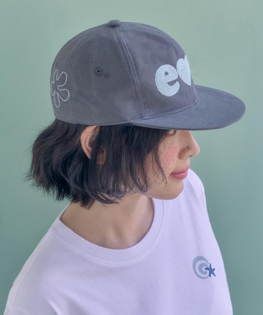 AMBLER Stitch Logo Cap Embroidered Camp Ball Cap Ah701 (Dark Grey)