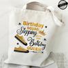 Birthday Squad Stepping with The Birthday Queen Design Womens TShirtsSquad Birthday Shirtsshort Sleeve Stepping Tee TShirts