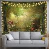 Aesthetic Leopard Print Peony Tapestry, Pink Floral Animal Print Pattern Wall Hanging, Y2K Boho Tapestry For Bedroom Living Room