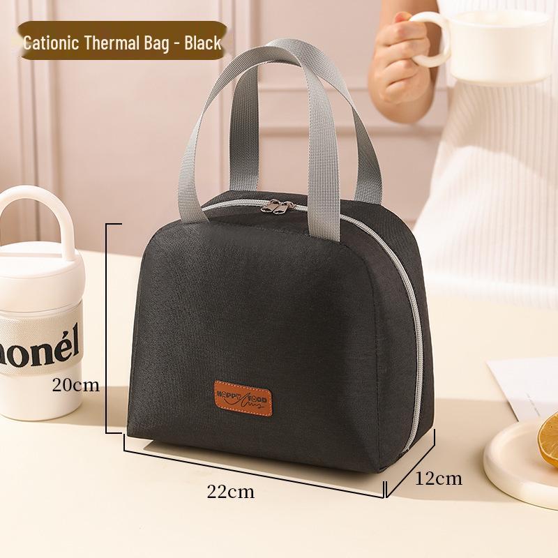 Multi-functional Cationic Insulated Lunch Bag - Large Capacity, Thickened Aluminum Foil, Handheld Food Container for Students