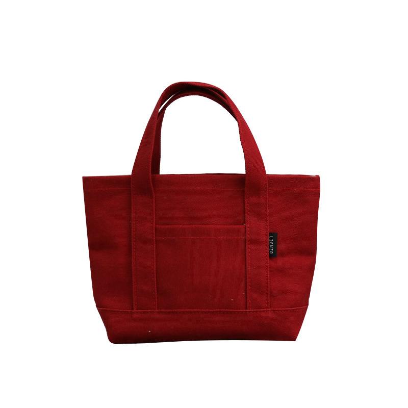 

Carrying Lunch Box Bags Carrying Bags Office Workers Bento Bag Portable Canvas Bag Primary School Students Canvas Bags красный