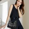 Damevesker Enkel skulder Skrått overslag og Mote Mykt skinn Skuldervesker Allsidig Skrått overslag Dobbeltlag Stor kapasitet