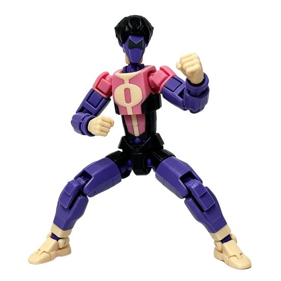 Yousheng 3D Printed Action Figure, DIY Posable Cartoon Character Model, Multi-Jointed Movable Dummy Decoration, Collectible Gift for Animation Lovers