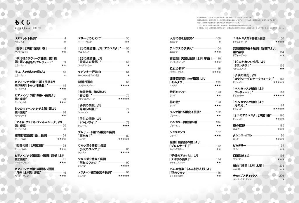 50 Classical Piano Solo Repertoires for Elementary and Junior High School Students